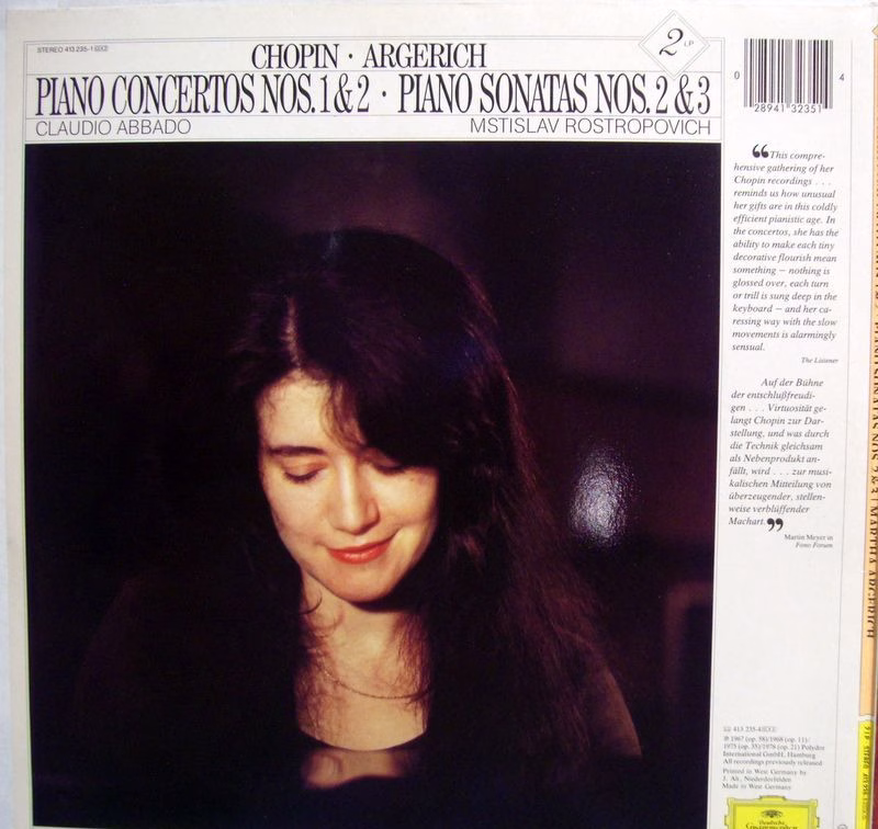 Deutsche Grammophon 413 235-1 - Frédéric Chopin, Martha Argerich - Image 2