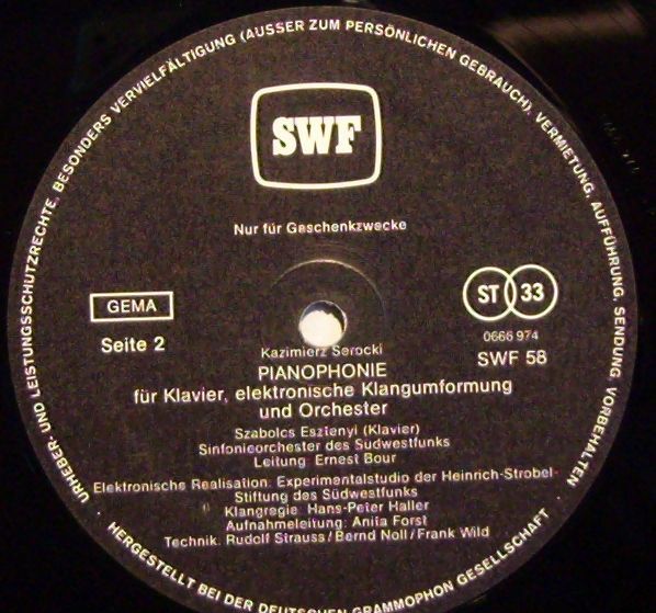 Südwestfunk SWF 58 - Sinfonieorchester Des Südwestfunks, Arthur - Image 3