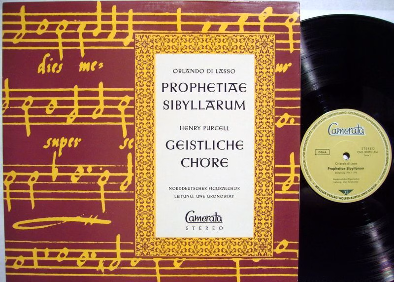 Camerata (2) CMS 30053 LPM - Roland de Lassus, Henry Purcell, No