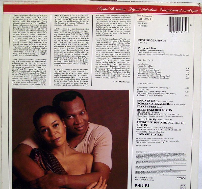 Philips Digital Classics 412 720-1 - George Gershwin, Simon Este - Image 2