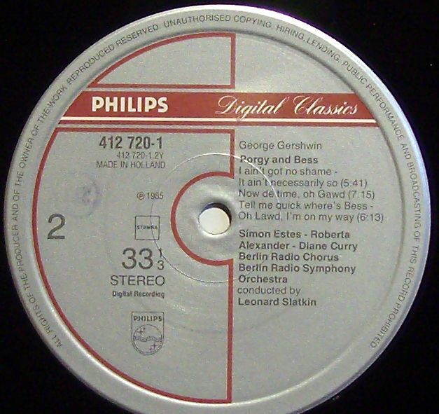 Philips Digital Classics 412 720-1 - George Gershwin, Simon Este - Image 3