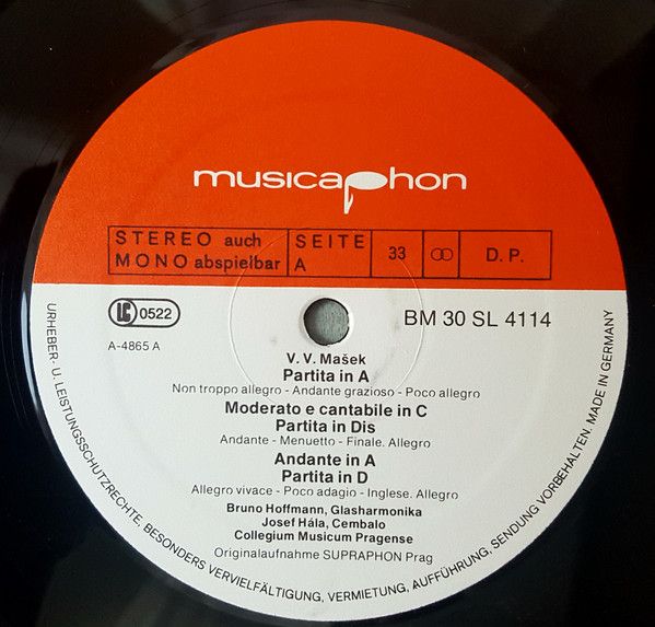 Musicaphon BM 30 SL 4114 - Václav Vincenc Mašek, Bruno Hoffmann, - Image 3