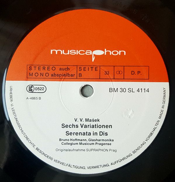 Musicaphon BM 30 SL 4114 - Václav Vincenc Mašek, Bruno Hoffmann, - Image 4
