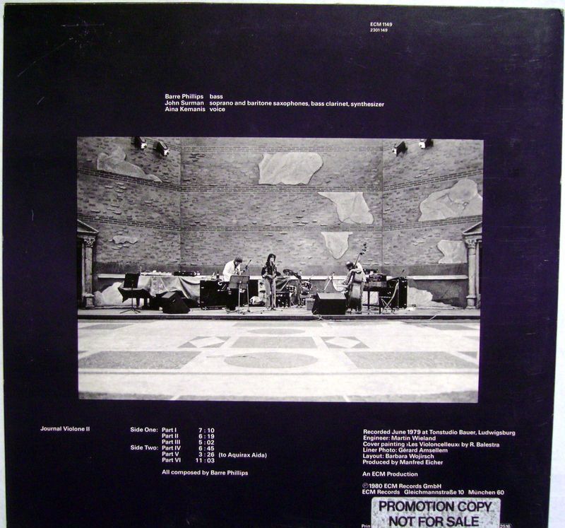 ECM Records ECM 1149 - Barre Phillips - Journal Violone II - Image 2