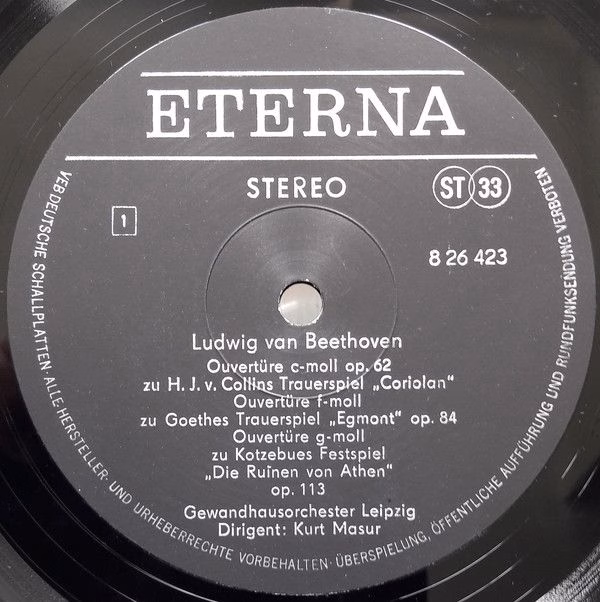 Eterna 8 26 423 - Ludwig van Beethoven, Gewandhausorchester Leip - Image 3