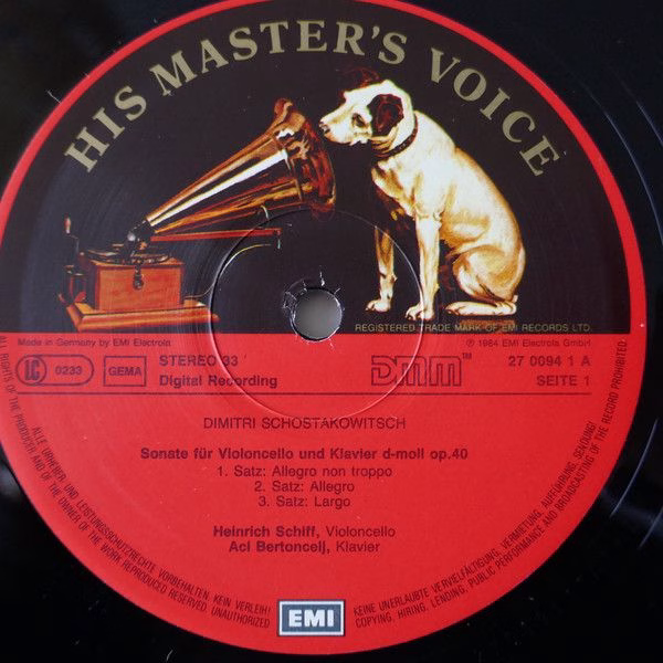 His Master's Voice Digital 1C 067 27 0094 1 - Heinrich Schiff, D - Image 10