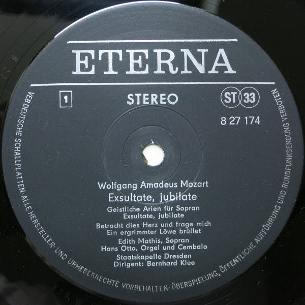 Eterna 8 27 174 - Wolfgang Amadeus Mozart, Edith Mathis, Staatsk - Image 3