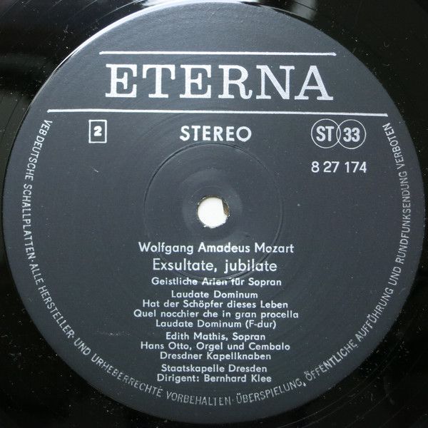 Eterna 8 27 174 - Wolfgang Amadeus Mozart, Edith Mathis, Staatsk - Image 4
