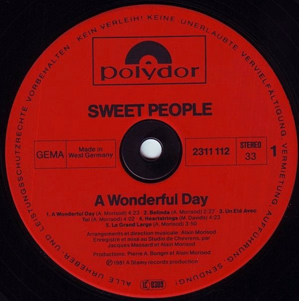Polydor 2311 112 - Sweet People - A Wonderful Day - Image 3