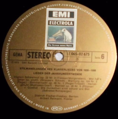 His Master's Voice 1C 065-02 675 - Dietrich Fischer-Dieskau, Ari - Image 3