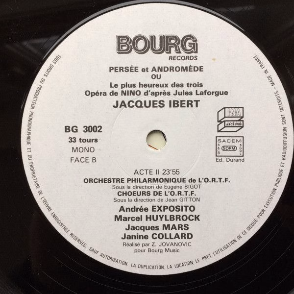 Bourg Records BG 3002 - Jacques Ibert, Orchestre Philharmonique - Image 4