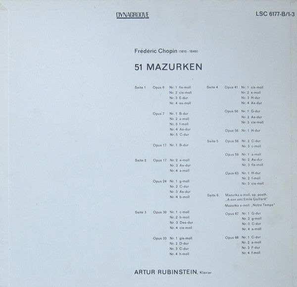 RCA Red Seal LSC-6177-B - Arthur Rubinstein, Frédéric Chopin - C - Image 2