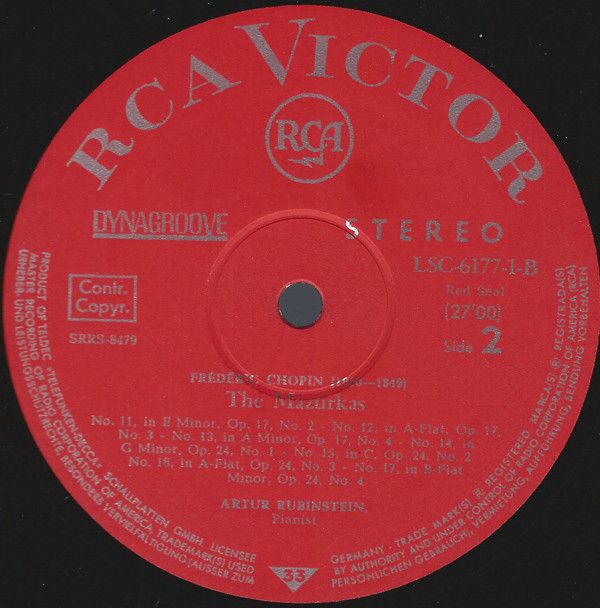 RCA Red Seal LSC-6177-B - Arthur Rubinstein, Frédéric Chopin - C - Image 4
