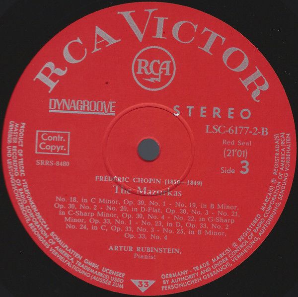 RCA Red Seal LSC-6177-B - Arthur Rubinstein, Frédéric Chopin - C - Image 5