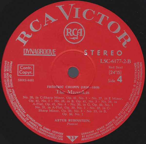 RCA Red Seal LSC-6177-B - Arthur Rubinstein, Frédéric Chopin - C - Image 6