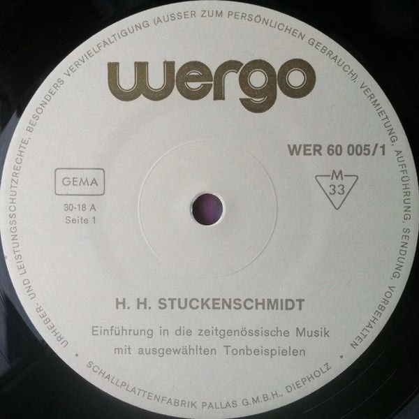 WERGO WER 60005 - Hans Heinz Stuckenschmidt - Einführung In Die - Image 5