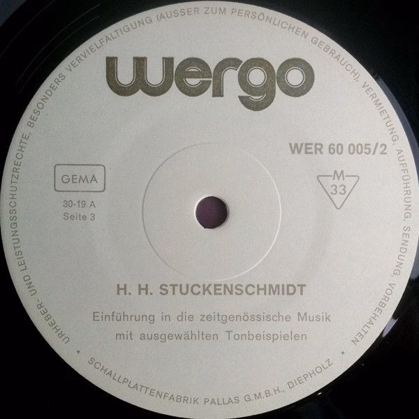 WERGO WER 60005 - Hans Heinz Stuckenschmidt - Einführung In Die - Image 6