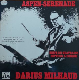 Disques Adès 15.503 - Darius Milhaud - Aspen-Serenade • Suite de