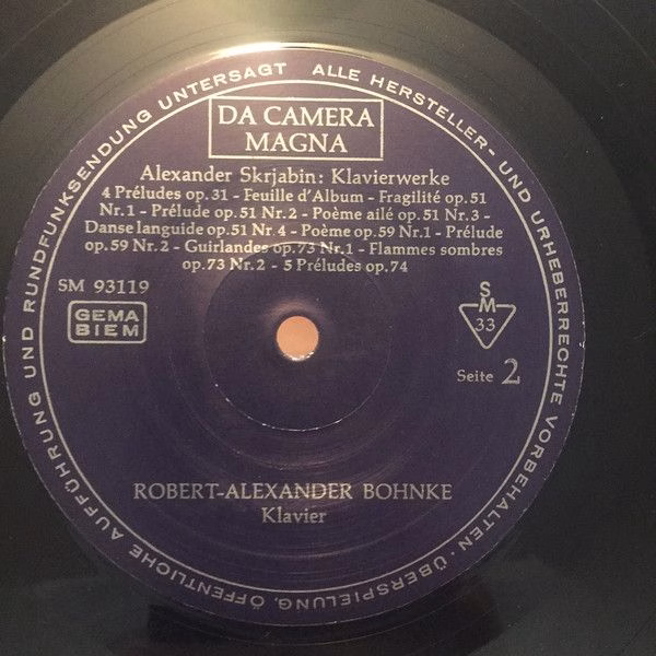 Da Camera Magna SM 93119 - Alexander Scriabin, Robert Alexander - Image 4