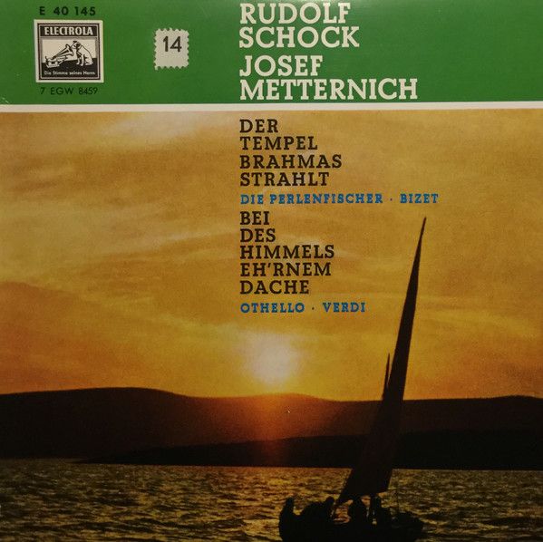 Electrola E 40 145 - Rudolf Schock, Josef Metternich - Der Tempe