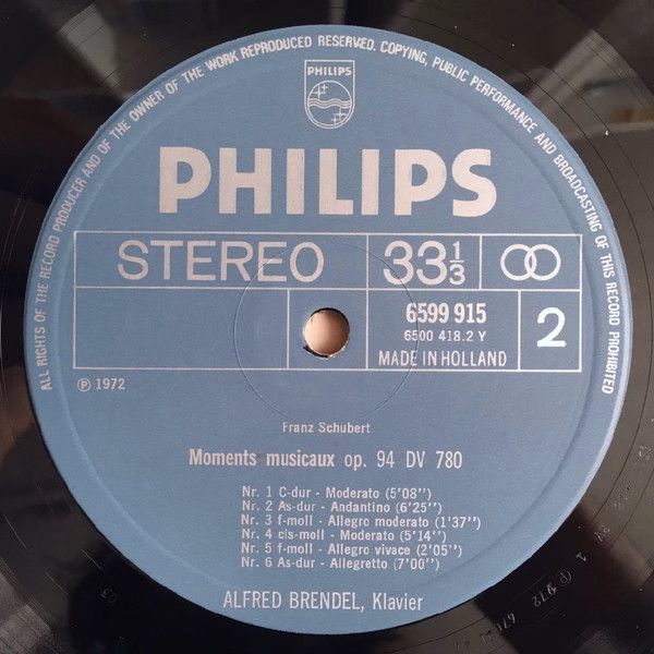 Philips 6747 175 - Franz Schubert, Alfred Brendel - Piano Works - Image 3
