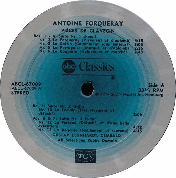 ABC Classics (2) ABCL-67009 - Antoine Forqueray, Gustav Leonhard - Image 3