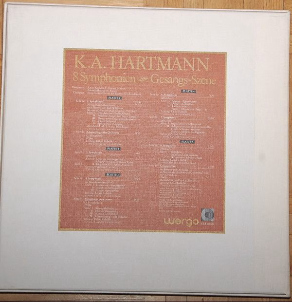 WERGO WER 60086 - Karl Amadeus Hartmann - 8 Symphonien ≋ Gesangs - Image 2