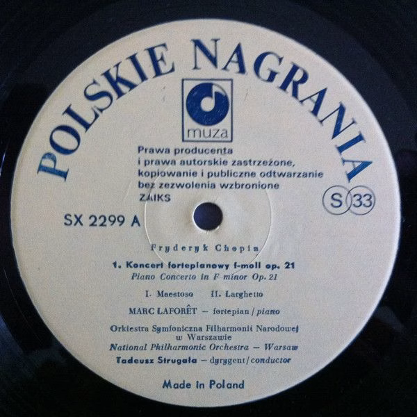 Polskie Nagrania Muza SX 2299 - Marc Laforet, Frédéric Chopin, O - Image 4