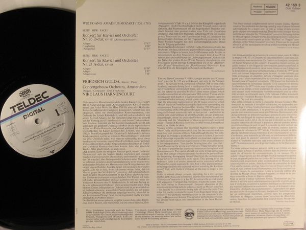 TELDEC 16.41675 - Wolfgang Amadeus Mozart, Friedrich Gulda, Conc - Image 2
