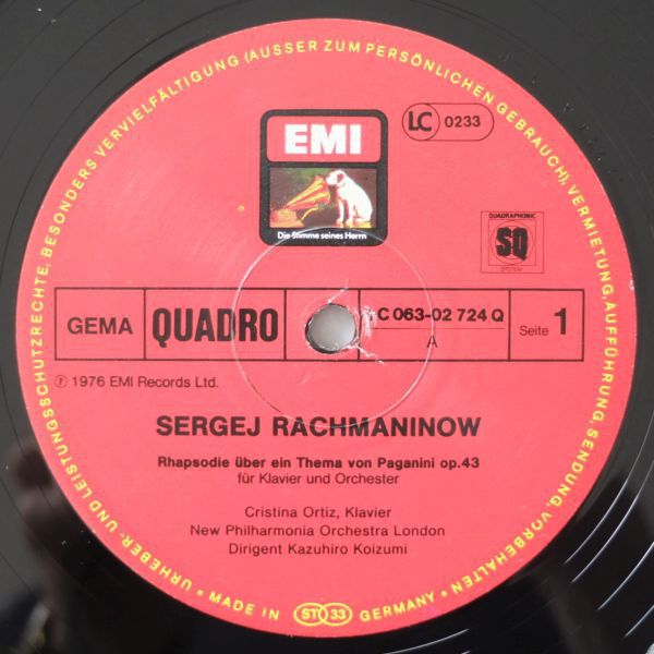 His Master's Voice 1C 063-02724 Q - Sergei Vasilyevich Rachmanin - Image 3