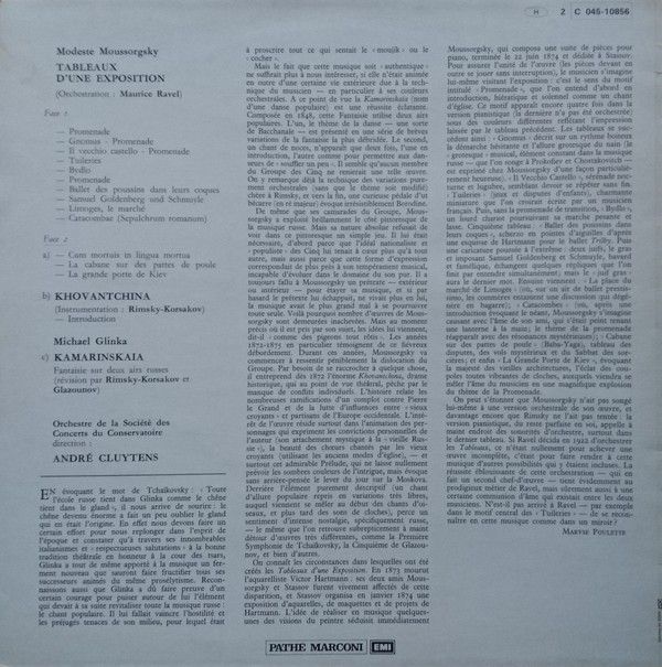 Trianon 2C 045-10856 - Modest Mussorgsky, Mikhail Ivanovich Glin - Image 2