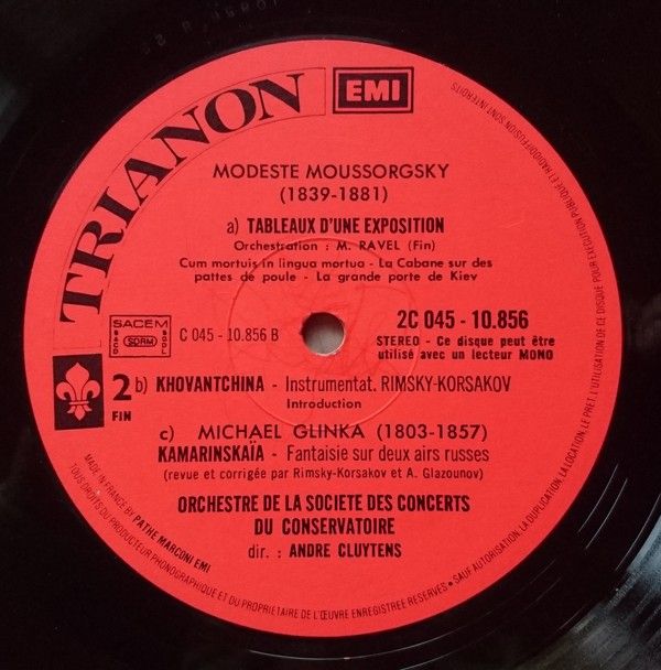 Trianon 2C 045-10856 - Modest Mussorgsky, Mikhail Ivanovich Glin - Image 4
