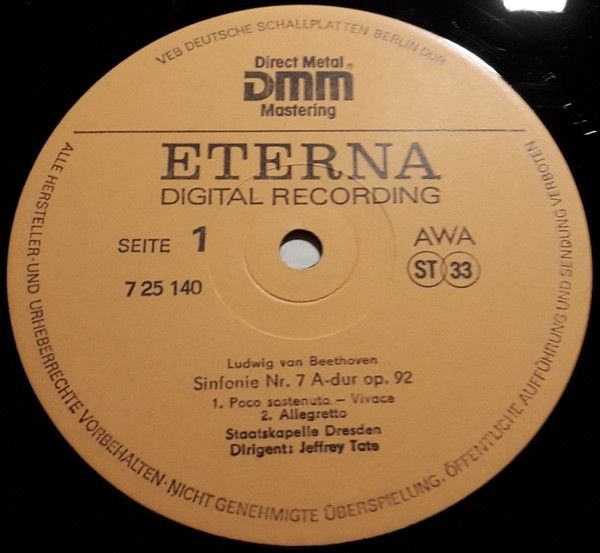Eterna 7 25 140 - Ludwig van Beethoven, Staatskapelle Dresden, J - Image 2