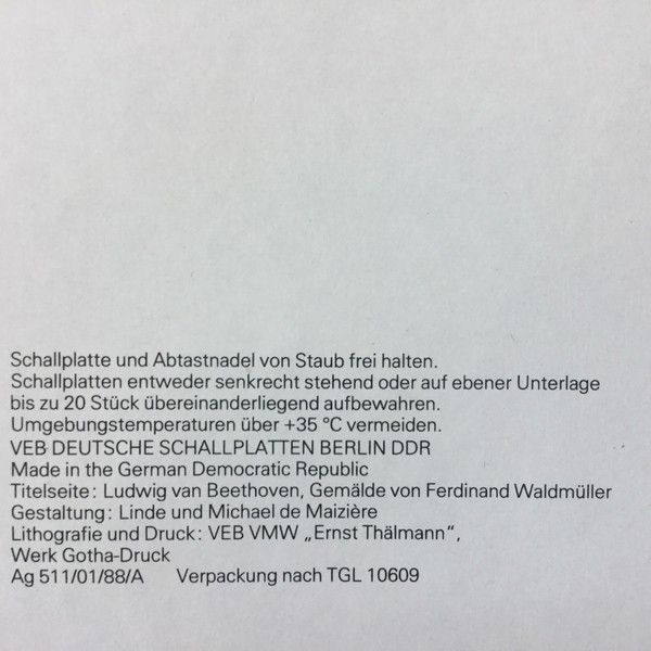 Eterna 7 25 140 - Ludwig van Beethoven, Staatskapelle Dresden, J - Image 5