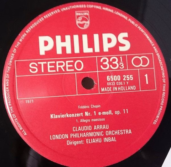 Philips 6747 448 - Frédéric Chopin, Claudio Arrau, London Philha - Image 4
