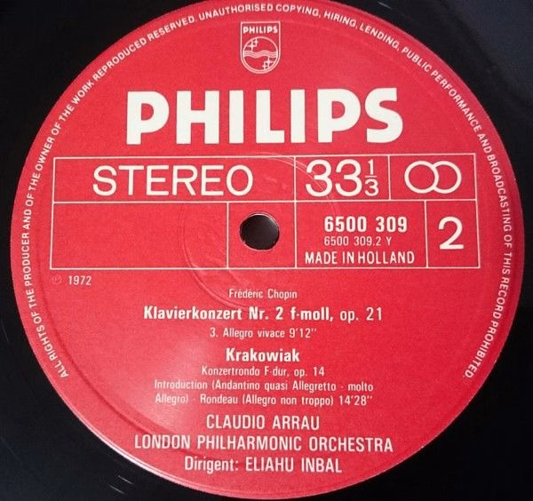 Philips 6747 448 - Frédéric Chopin, Claudio Arrau, London Philha - Image 5