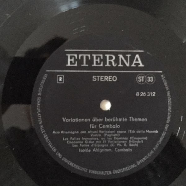 Eterna 8 26 312 - Isolde Ahlgrimm - Variationen Über Berühmte Th - Image 4