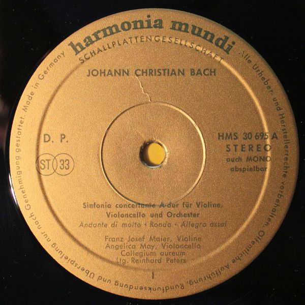 Harmonia Mundi HMS 30 695 - Johann Christian Bach, Collegium Aur - Image 3