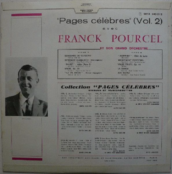 La Voix De Son Maître SHTX 340.012 - Franck Pourcel Et Son Grand - Image 2