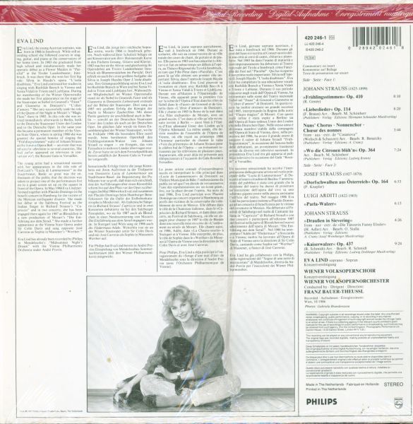 Philips Digital Classics 420 246-1 - Eva Lind, Josef Strauß, Wie - Image 2