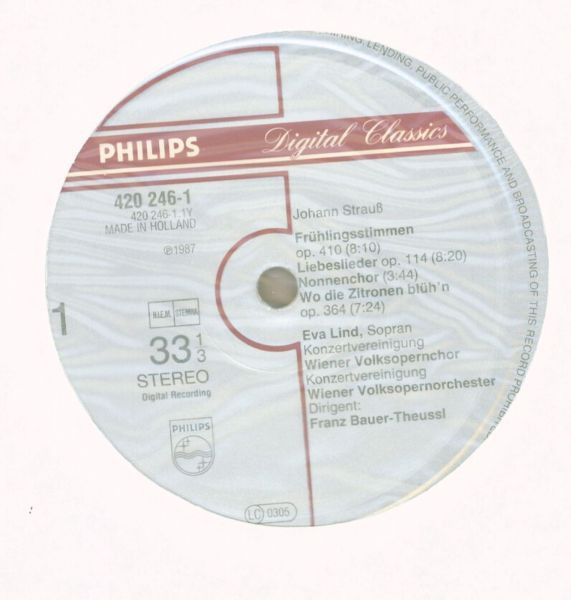 Philips Digital Classics 420 246-1 - Eva Lind, Josef Strauß, Wie - Image 3