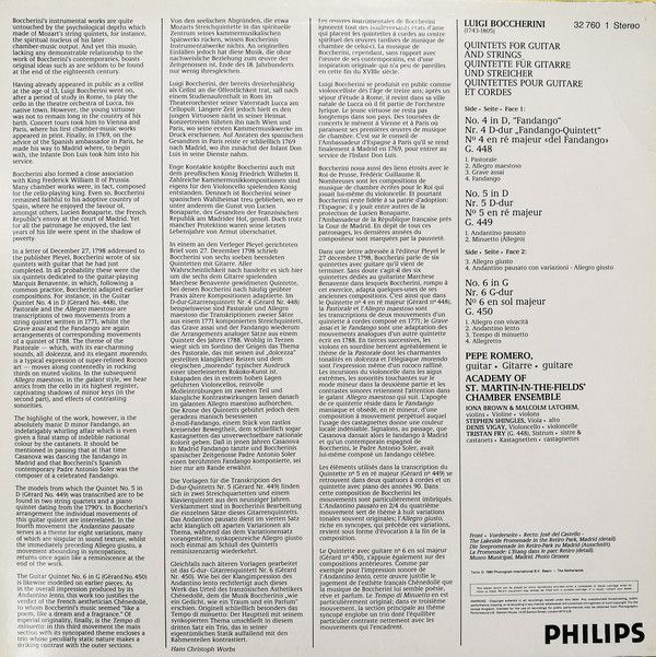 Philips 32 760 1 - Luigi Boccherini, Pepe Romero, Academy Of St. - Image 2