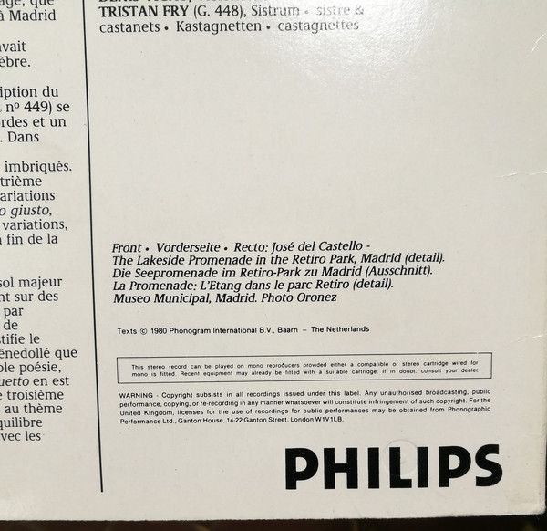 Philips 32 760 1 - Luigi Boccherini, Pepe Romero, Academy Of St. - Image 3