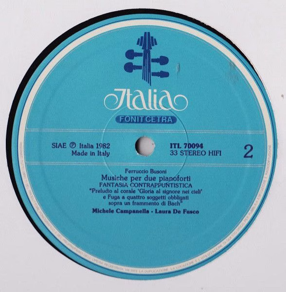 Italia ITL 70094 - Ferruccio Busoni, Michele Campanella, Laura D - Image 3