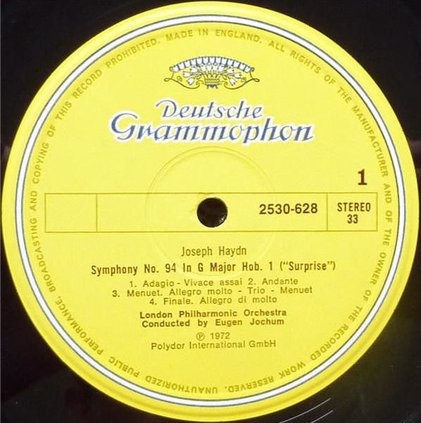 Deutsche Grammophon 2530 628 - Joseph Haydn, London Philharmonic - Image 3