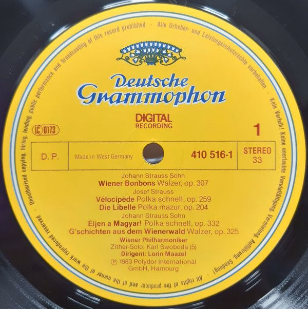 Deutsche Grammophon 410 516-1 - Lorin Maazel, Wiener Philharmoni - Image 3
