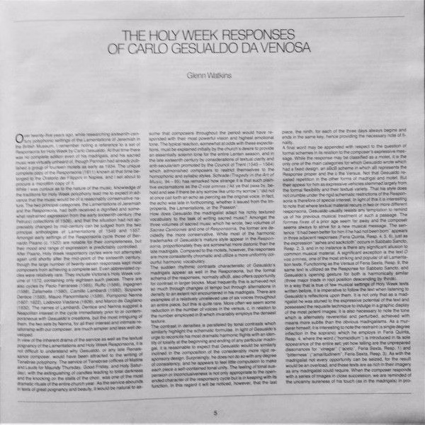 Archiv Produktion 2723 062 - Carlo Gesualdo, Escolanía De Montse - Image 15