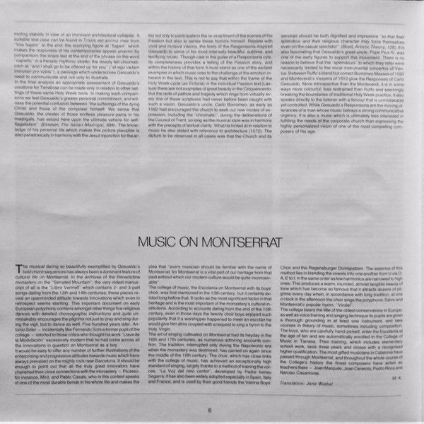 Archiv Produktion 2723 062 - Carlo Gesualdo, Escolanía De Montse - Image 16