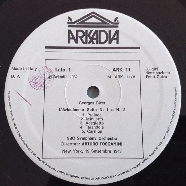 Arkadia ARK 11 - Arturo Toscanini, NBC Symphony Orchestra - Artu - Image 6