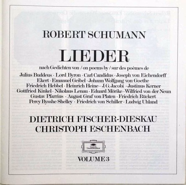 Deutsche Grammophon 2740 200 - Robert Schumann, Dietrich Fischer - Image 4